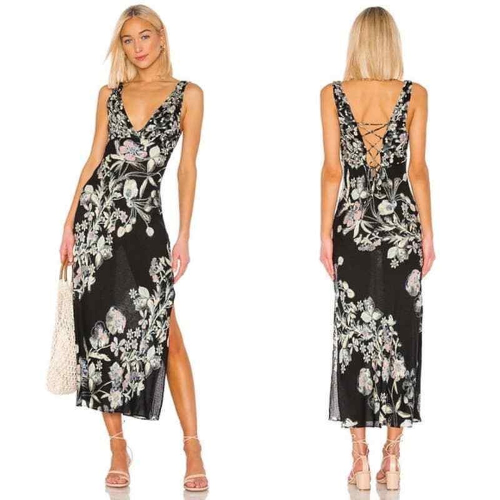 Free People Never Too Late Floral Maxi Dress